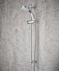 Bild-2-Feridras-verchromte-Duschstange-mit-Einzelfunktions-Handbrause-7x65x59cm-EAN-8033237833693