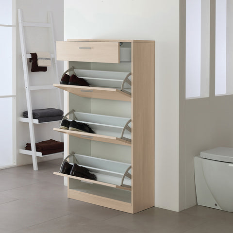 Bild-2-Feridras-Schuhschrank-aus-Lärchenholz-3-Fächer-und-1-Schublade-EAN-8033237842589