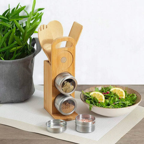 Bild-2-five-simply-smart-7-teiliges-Set-mit-3-Gewürzhaltern-Küchenutensilien-und-Organizer-EAN-3560238519899