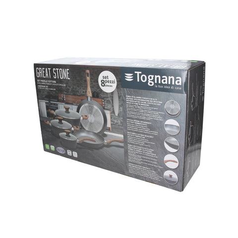 Bild 2 Tognana 8-teiliges Topfset Great Stone Holz und Stein EAN 8056444021059