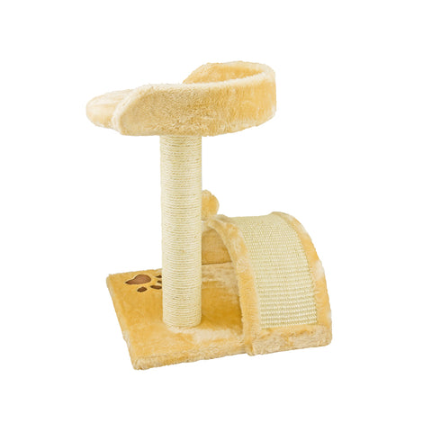 Bild-2-wintem-Kratzbaum-mit-Kuschelbett-beige-50cm-EAN-8050043120878