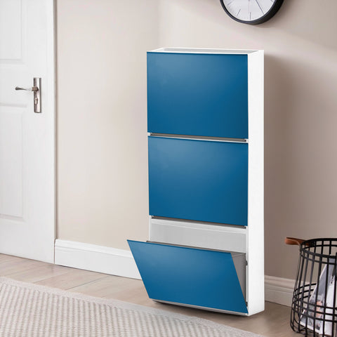 Bild-3-belli-e-forti-glatter-Wandschuhschrank-16x515x39cm-avionblau-EAN-8001499307047