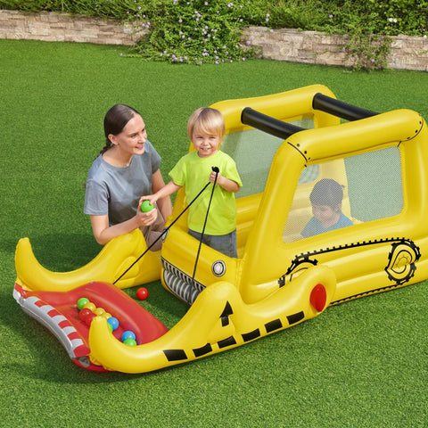 bild-3-bestway-aufblasbarer-bulldozer-mit-25-bällen-198x84cm-ean-6942138961997