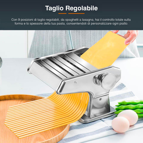 Bild-3-dcg-manuelle Nudelmaschine für frische Pasta mit abnehmbarem Griff aus Stahl-ean-8032774625730