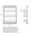 Bild-3-emuca-Küchenorganizer mit 3 ausziehbaren Ebenen für Schubladen aus Stahl 30x48cm-EAN-8432393282893