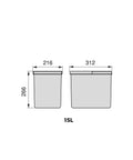 Bild-3-emuca-Set-2-Mülleimer-für-Mülltrennung-für-Schubladen-26cm-15l-EAN-8432393131030