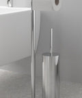 Bild-3-Feridras-Standgarnitur-mit-Toilettenbürstenhalter-und-Toilettenpapierhalter-aus-verchromtem-Stahl-22x22x56cm-EAN-8056471553332