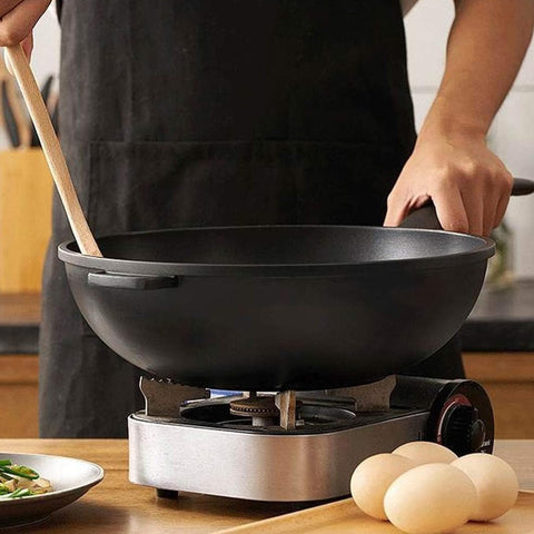 Bild-3-gmd-cookware-Wokpfanne-für-Induktion-mit-Deckel-32cm-EAN-8055162571549