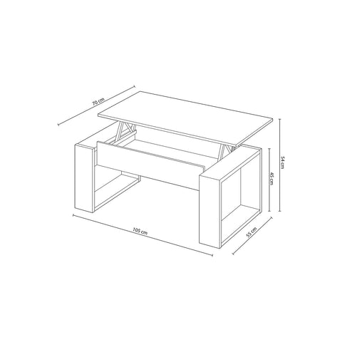 Bild-3-habitdesign-Couchtisch-mit-höhenverstellbarer-Tischplatte-105x55x45cm-EAN-8423490267029