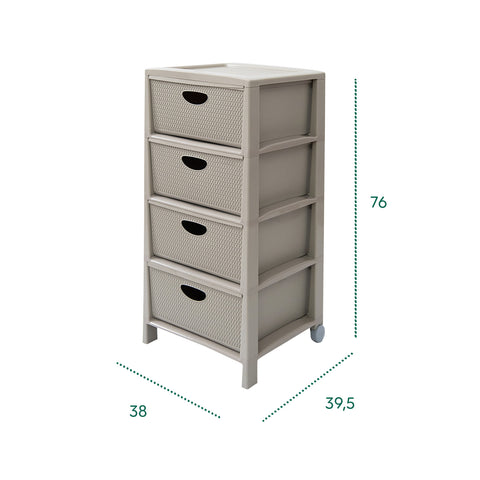 Bild-4-Belli-e-Forti-Kommode-Intreccio-mit-4-Schubladen-Taube-EAN-8001499012927
