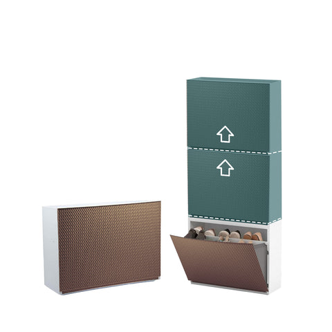 Bild-4-belli-e-forti-Schuhschrank-Wandgeflecht-16x515x39cm-Mokka-EAN-8001499306026