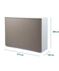 Bild-4-belli-e-forti-Schuhschrank-Flechtmuster-zur-Wandmontage-16x515x39cm-taupe-EAN-8001499306019