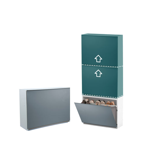 Bild-4-belli-e-forti-glatter-Wandschuhschrank-16x515x39cm-grau-EAN-8001499000023