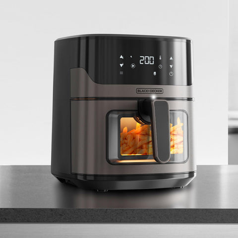 Bild-4-black-decker-Heißluftfritteuse-8-Programme-mit-Korb-65l-1600w-EAN-8432406730076