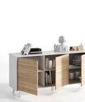 Bild-4-habitdesign-mobiler-Sideboard-mit-3-Türen-75x154x41cm-EAN-8423490264271