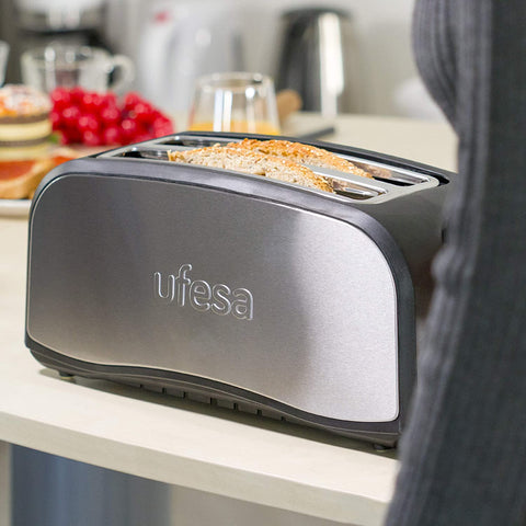Bild-4-ufesa-toaster-2-schlitze-für-4-scheiben-edelstahl-1400w-ean-8422160044816
