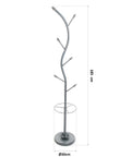 Bild-4-Versa-Garderobenständer-mit-6-Haken-und-Schirmständer-185cm-EAN-8420327364821