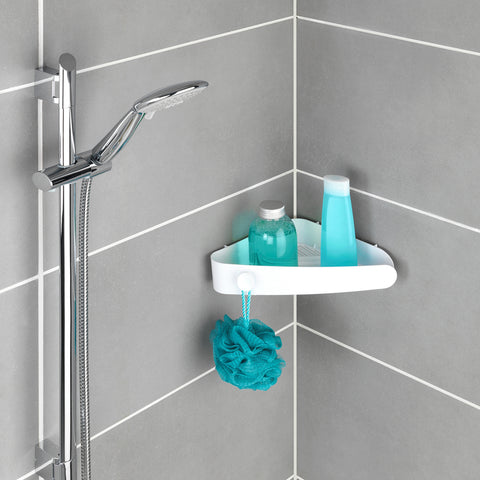 Bild-4-WENKO-Eckregal-Dusche-Bob-Weiß-Befestigung-ohne-Bohren-EAN-4008069130771