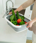 Bild-4-WENKO-multifunktionaler-faltbarer-Platzsparkorb-mit-Wasserablaufstopfen-EAN-4008069031009