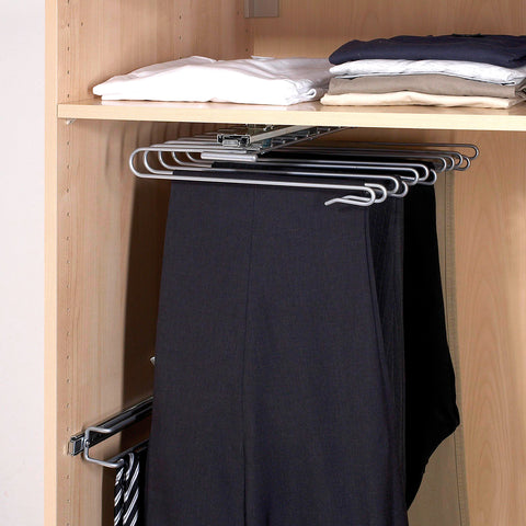 Bild-4-WENKO ausziehbare Hosenaufbewahrung für den Kleiderschrank für 12 Hosen EAN-4008838500071