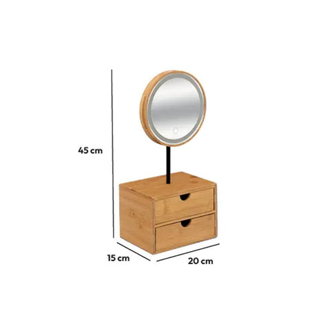 bild-5-atmosphera-createur-dinterieur-drehbarer-spiegel-mit-led-und-2-schubladen-aus-bambus-ean-3560231556846