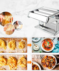 Bild-5-dcg-manuelle Nudelmaschine für frische Pasta mit abnehmbarem Griff aus Stahl-ean-8032774625730