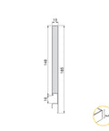 Bild-5-emuca-Set-außenliegende-Schublade-mit-2-Auszügen-und-2-Seitenwänden-185x50cm-weiß-EAN-8432393010540