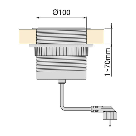 Bild-5-emuca-vertikale-versenkbare-Steckdosenleiste-mit-3-Schuko-EU-Steckdosen-und-2-USB-Anschlüssen-10cm-EAN-8432393012285
