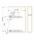 Bild-5-emuca-Küchenorganizer mit 3 ausziehbaren Ebenen für Schubladen aus Stahl 30x48cm-EAN-8432393282893