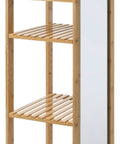 Bild-5-Five Simply Smart Bambus-Säulenregal mit 5 Ablagen und Spiegel-EAN 3560237554785