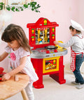 Bild-5-giaquinto-rote Spielküche für kleine Köche, 58 cm hoch, mit 14 Zubehörteilen inklusive, EAN-8058486005226