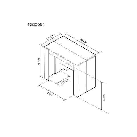 Bild-5-habitdesign-ausziehbarer-Konsolentisch-90x50-237x77cm-ean-8423490263762