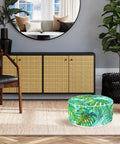 Bild-5-King-Collection-Pouf-Ottomane-Blättermuster-abziehbar-53cm-EAN-8023755053864