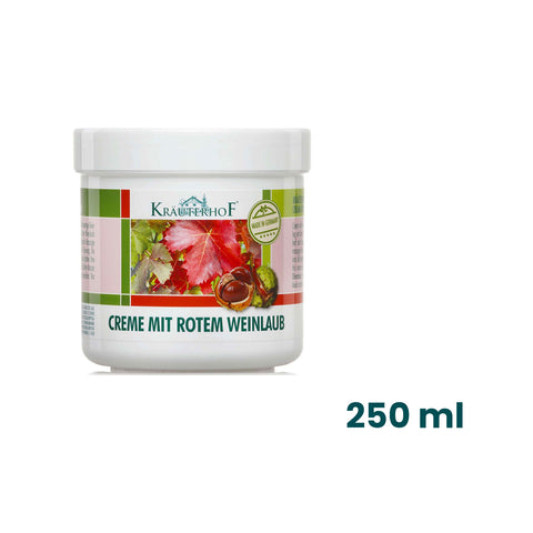 Bild-5-Krauterhof-Creme mit rotem Weinlaub für Beine und Füße-250ml-EAN-4075700044520