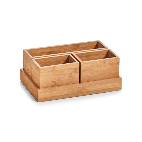 Bild-5-Zeller-Organizer-mit-Bambusablage-28x18x11cm-EAN-4003368253879