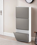 Bild-6-belli-e-forti-Schuhschrank-Flechtmuster-zur-Wandmontage-16x515x39cm-taupe-EAN-8001499306019