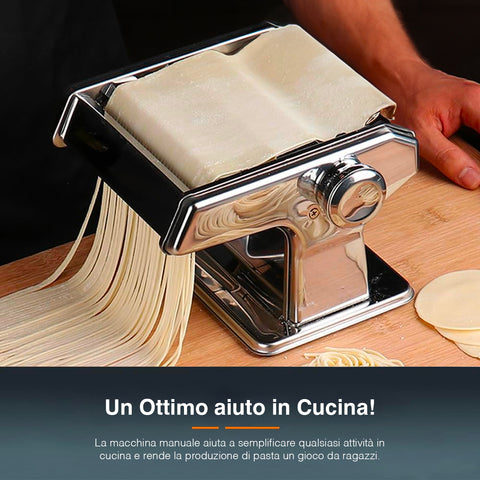 Bild-6-dcg-manuelle Nudelmaschine für frische Pasta mit abnehmbarem Griff aus Stahl-ean-8032774625730