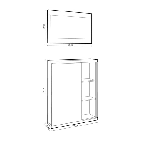 Bild-6-Habitdesign-Schuhschrank-mit-Spiegel-weiß-79x25x108cm-ean-8423490261478