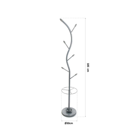 Bild-6-Versa-Garderobenständer-mit-6-Haken-und-Schirmständer-185cm-EAN-8420327364821