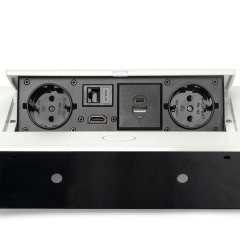 bild-7-emuca-versenkbare-schreibtisch-steckdosenleiste-eu-mit-2-schuko-steckdosen-usb-ac-rj45-hdmi-weiss-ean-8432393295787