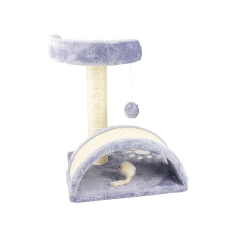 Bild-7-wintem-Kratzbaum-mit-Kuschelbett-beige-50cm-EAN-8050043120878