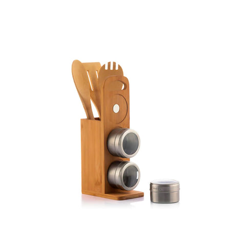 Bild-9-five-simply-smart-7-teiliges-Set-mit-3-Gewürzhaltern-Küchenutensilien-und-Organizer-EAN-3560238519899