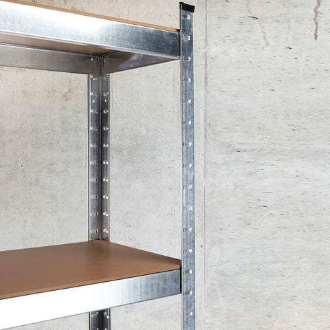 Aufbewahrungsregal mit 5 Böden aus Stahl und MDF, Gesamttragfähigkeit 875 kg, Steckmontage, EAN-8023755054588