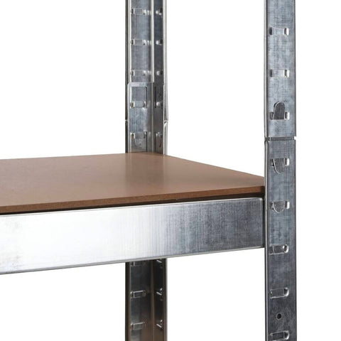 Aufbewahrungsregal mit 5 Böden aus Stahl und MDF, Gesamttragfähigkeit 875 kg, Steckmontage, EAN-8023755054588