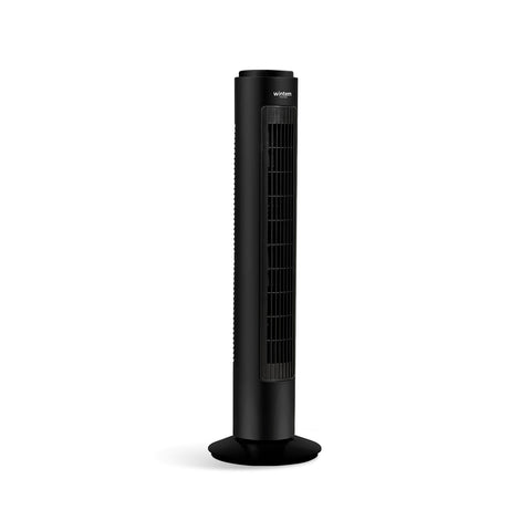 Turmventilator 50 W mit 3 Geschwindigkeitsstufen, 7-Stunden-Timer und Fernbedienung